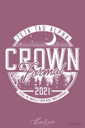 Zeta Tau Alpha East Central University Formal T-shirt